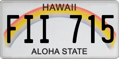 HI license plate FII715
