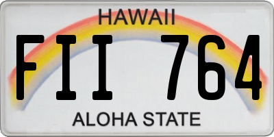 HI license plate FII764