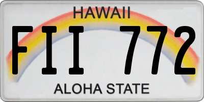 HI license plate FII772
