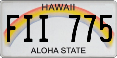 HI license plate FII775