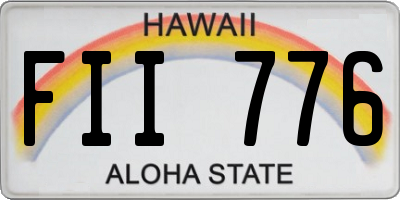 HI license plate FII776