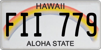 HI license plate FII779