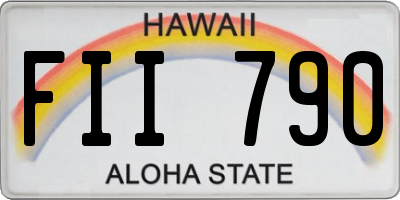 HI license plate FII790