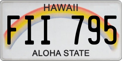 HI license plate FII795