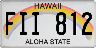 HI license plate FII812