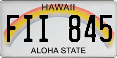 HI license plate FII845