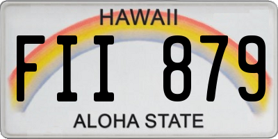HI license plate FII879