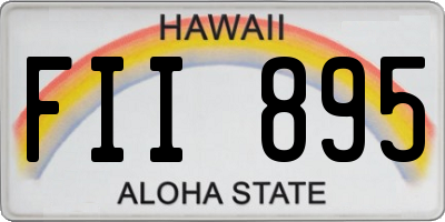 HI license plate FII895
