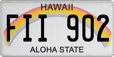 HI license plate FII902