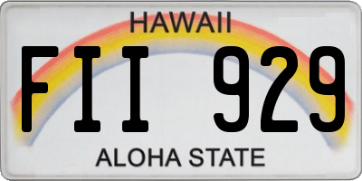 HI license plate FII929