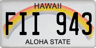 HI license plate FII943