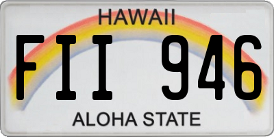 HI license plate FII946
