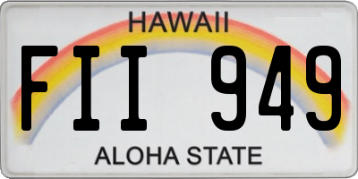 HI license plate FII949