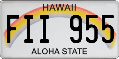 HI license plate FII955