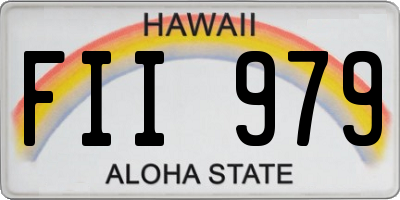 HI license plate FII979