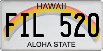HI license plate FIL520