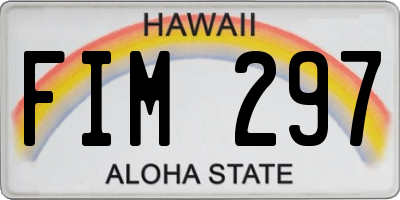 HI license plate FIM297