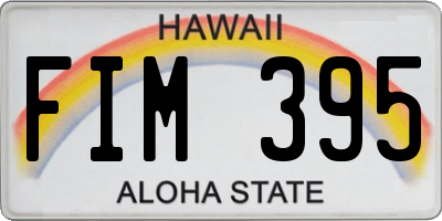 HI license plate FIM395
