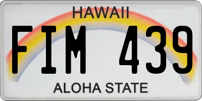 HI license plate FIM439