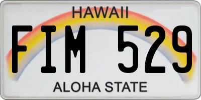 HI license plate FIM529