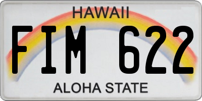 HI license plate FIM622