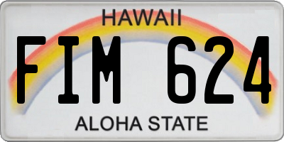 HI license plate FIM624
