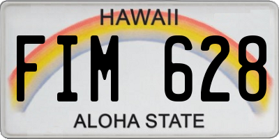 HI license plate FIM628