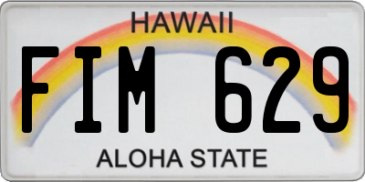 HI license plate FIM629