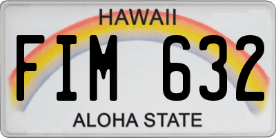 HI license plate FIM632