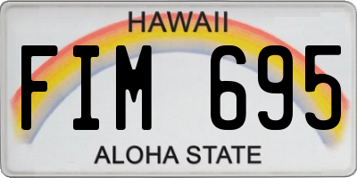 HI license plate FIM695