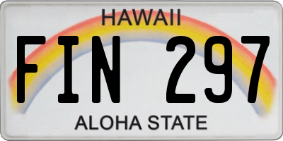 HI license plate FIN297