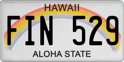 HI license plate FIN529