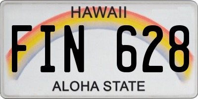 HI license plate FIN628