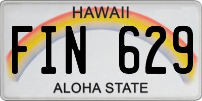 HI license plate FIN629