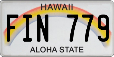 HI license plate FIN779