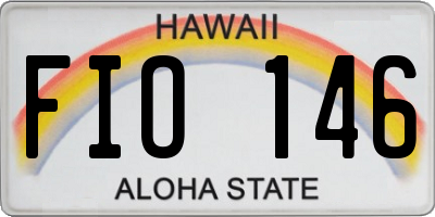 HI license plate FIO146