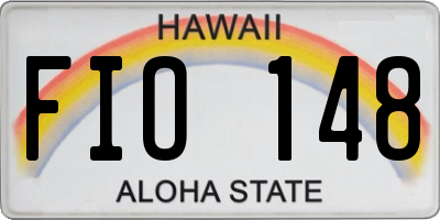 HI license plate FIO148