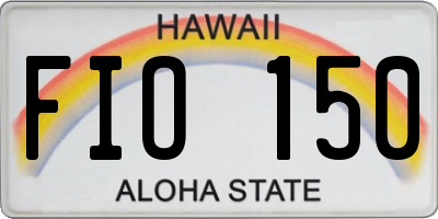 HI license plate FIO150