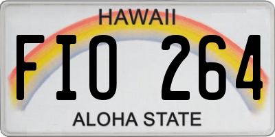 HI license plate FIO264