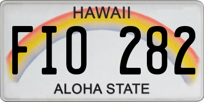 HI license plate FIO282