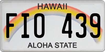 HI license plate FIO439