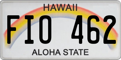 HI license plate FIO462