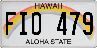 HI license plate FIO479