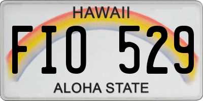 HI license plate FIO529