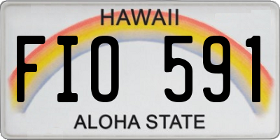HI license plate FIO591