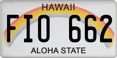 HI license plate FIO662