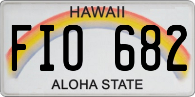 HI license plate FIO682