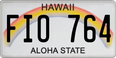 HI license plate FIO764