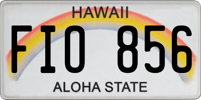 HI license plate FIO856