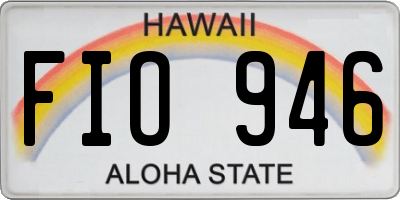 HI license plate FIO946